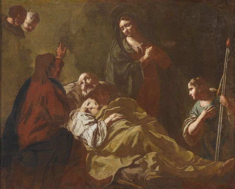 Pyhän Joosefin kuolema - Giovanni Battista Piazzetta