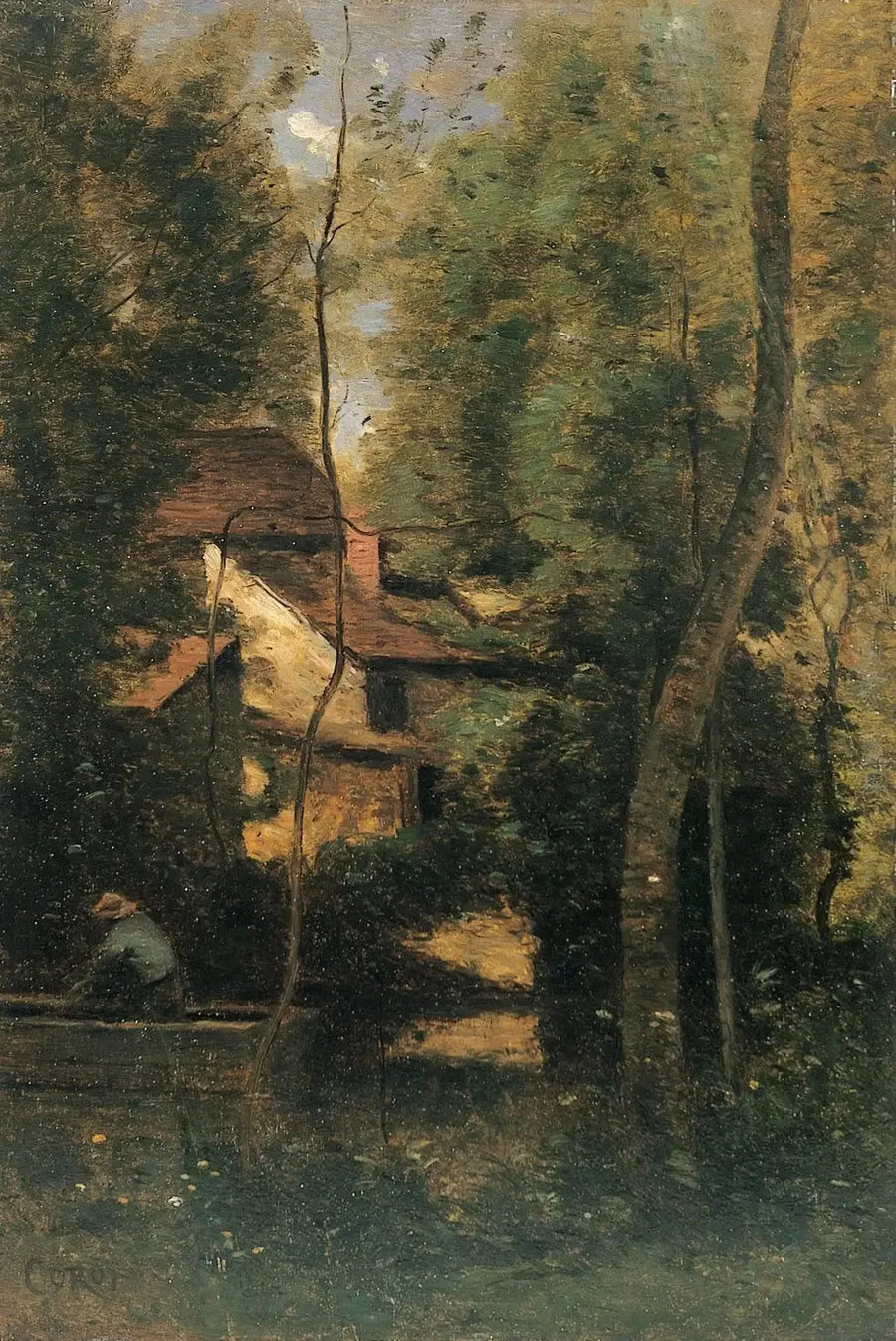Mothois (Oise) lähellä Gournay-en-Bray'ta - Jean-Baptiste Camille Corot