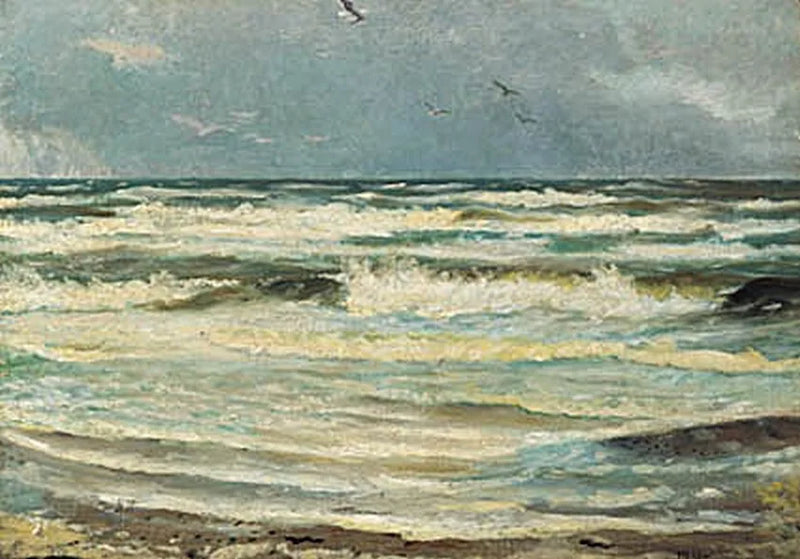 Lokit Skagen Senderstrandissa. -Michael Peter Ancher
