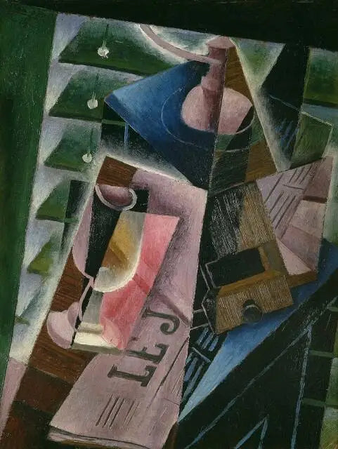 Kahvimylly ja lasi - Juan Gris