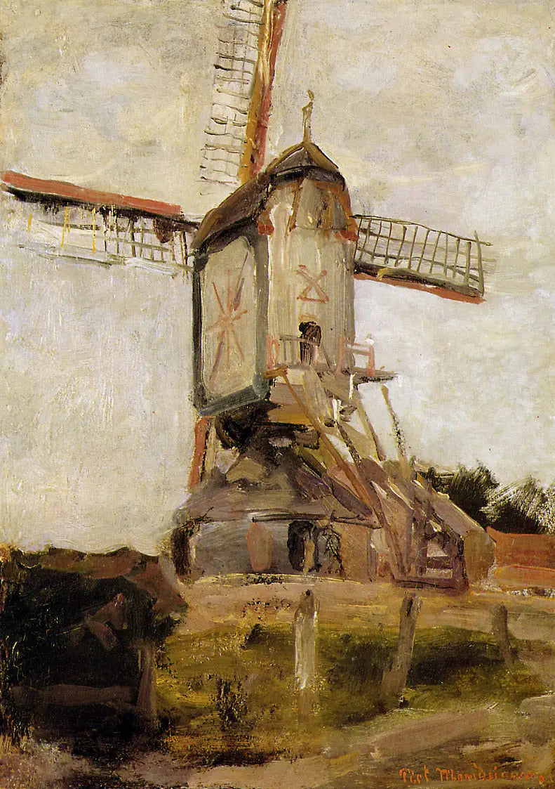 Heeswijkin mylly - Piet Mondrian