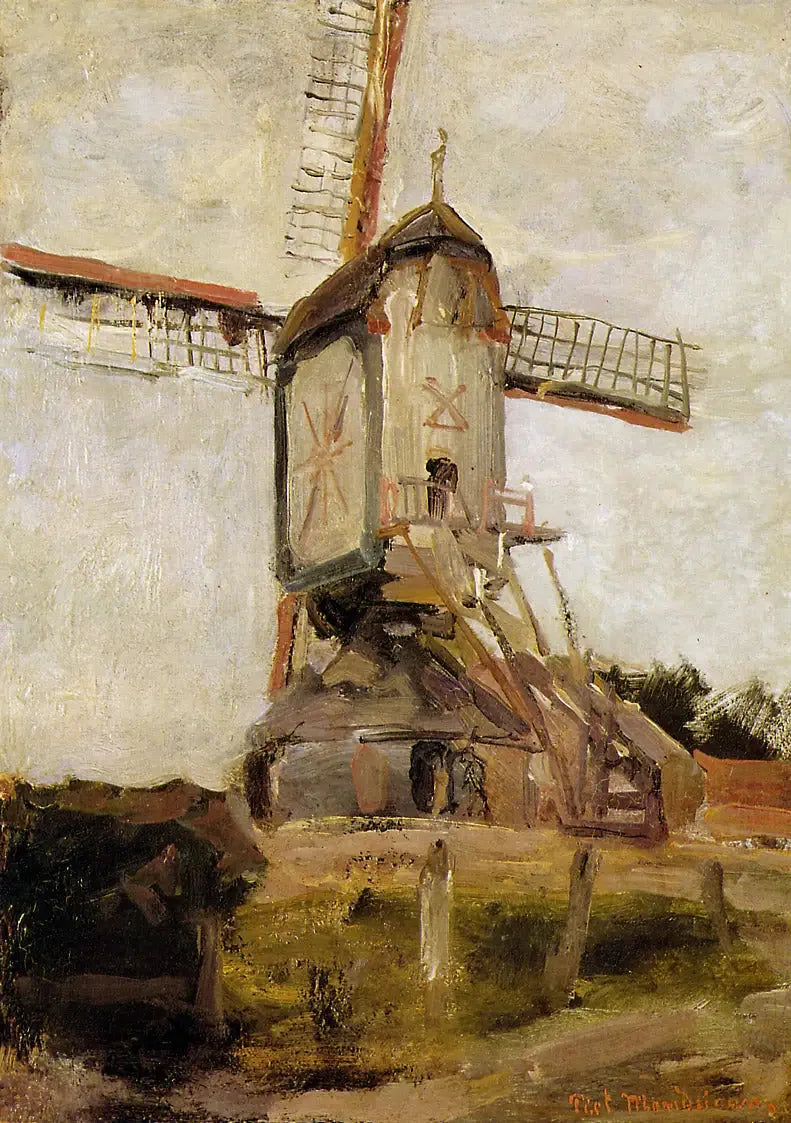 Heeswijkin mylly - Piet Mondrian