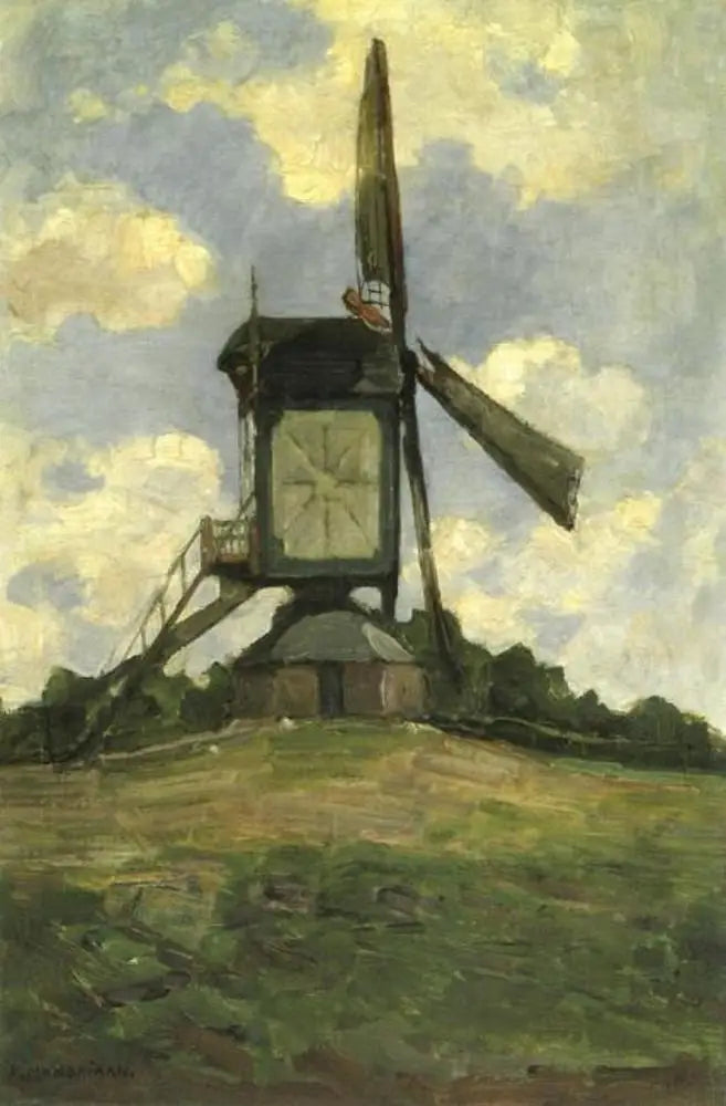 Heeswijkin mylly, sivuprofiili - Piet Mondrian