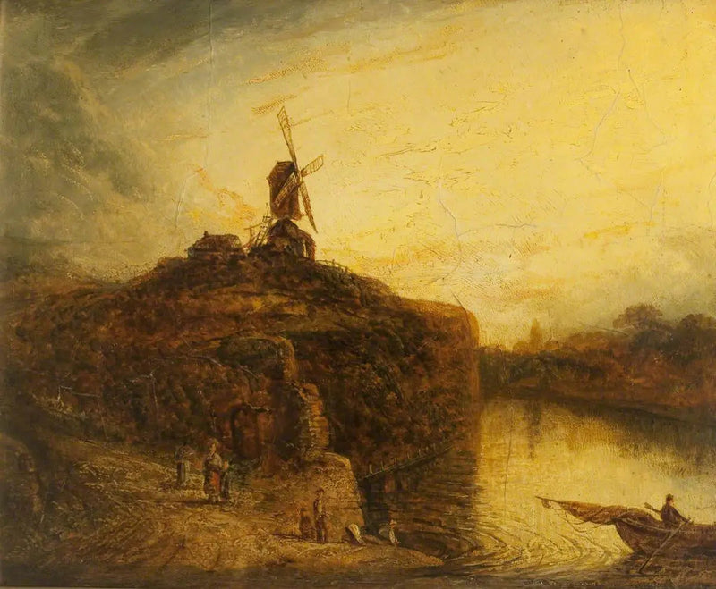 Tuulimylly joen yläpuolella - Rembrandt