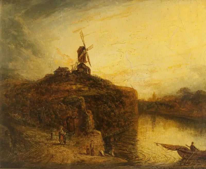 Tuulimylly joen yläpuolella - Rembrandt