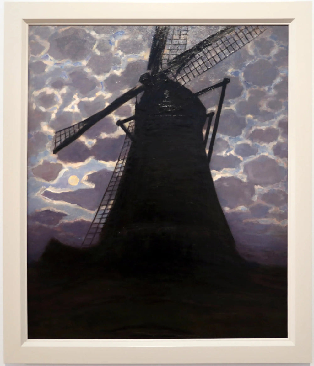 Reproduction du tableau « Moulin le soir - Piet Mondrian » par Alpha Reproduction en peinture à l’huile