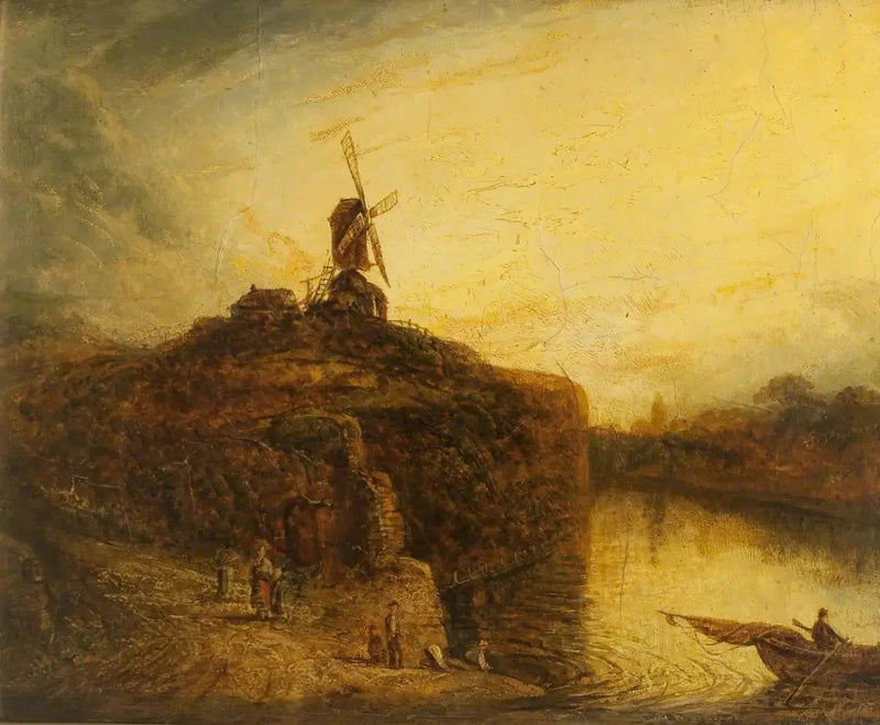 Tuulimylly joen yläpuolella - Rembrandt