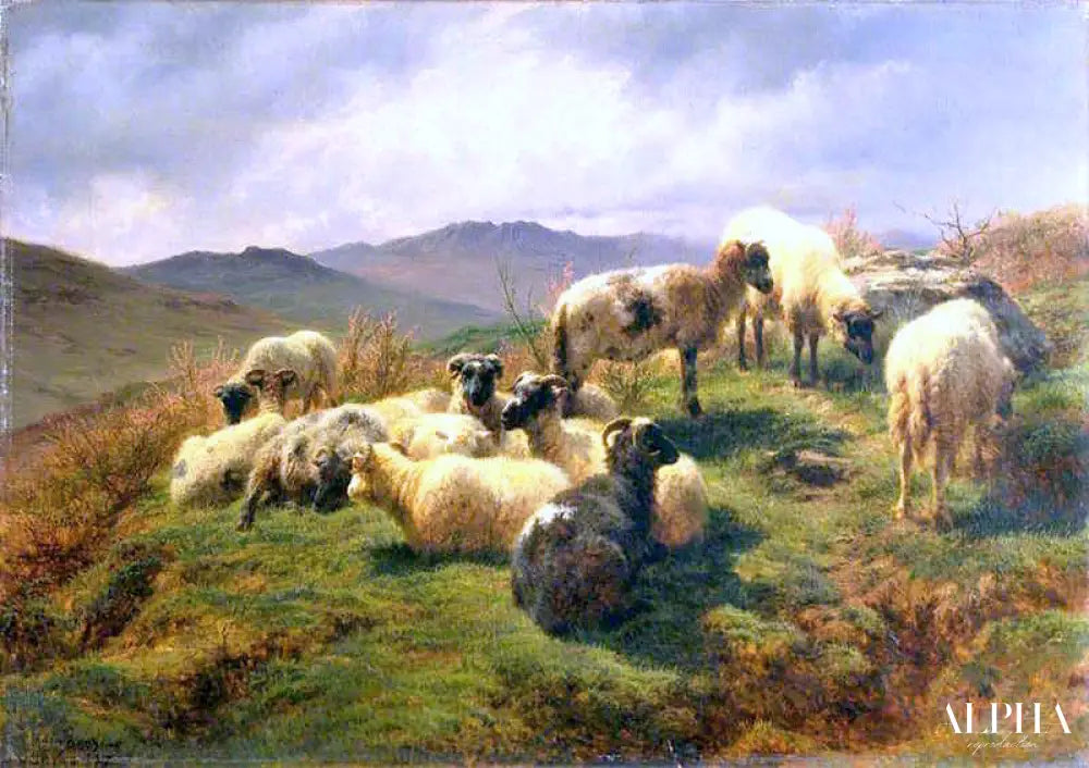 Sheep in the Highlands - Rosa Bonheur - Reproductions de tableaux et peintures haut de gamme