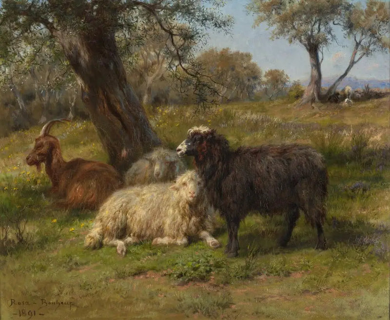 Lampaat ja vuohet - Rosa Bonheur