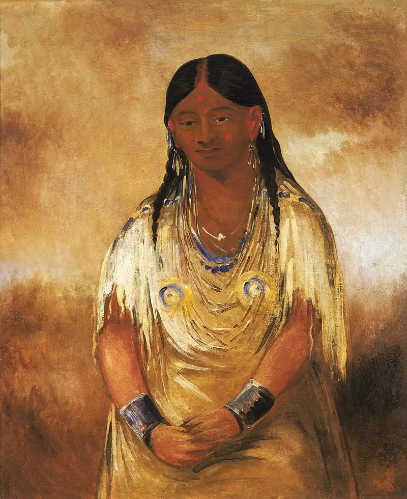 Mún-ne-o-ye, nainen - George Catlin