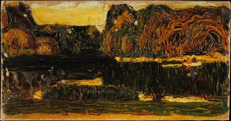 München, englantilainen puutarha (Järvi ja vene) - Vassily Kandinsky