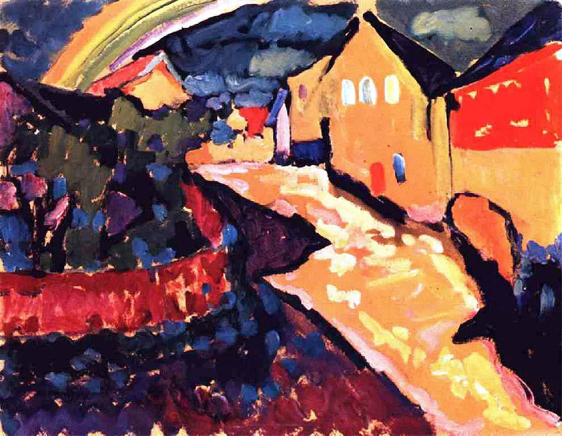 Murnau sateenkaaren kanssa - Vassily Kandinsky