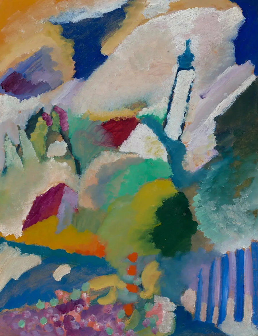 Murnau kirkon kanssa I - Vassily Kandinsky
