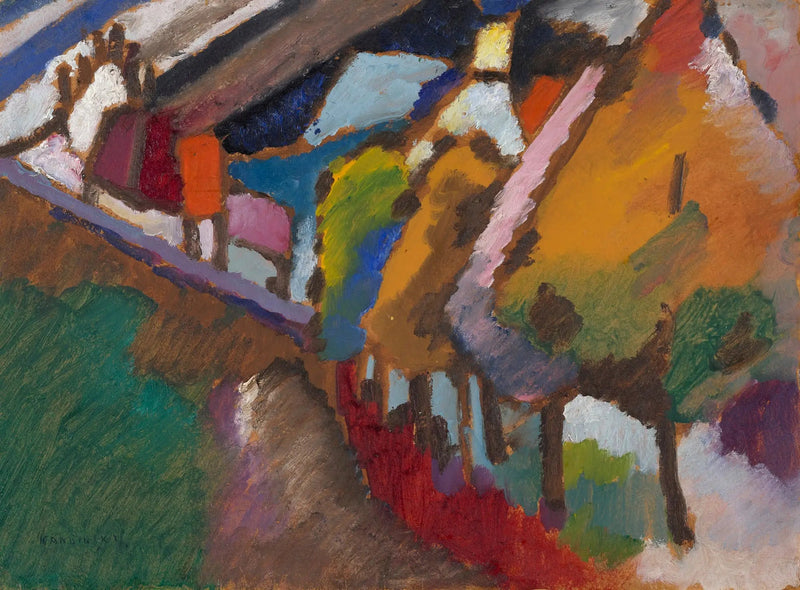 Murnau - Linna ja kirkko - Vassily Kandinsky