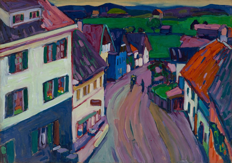 Murnau - Näkymä Griesbräun ikkunasta - Vassily Kandinsky