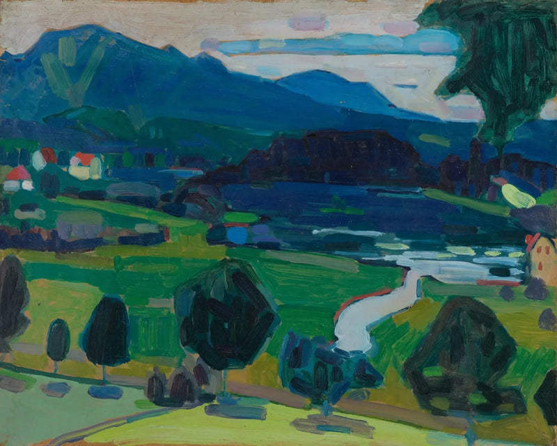 Murnau - Näkymä Staffelseelle - Vassily Kandinsky