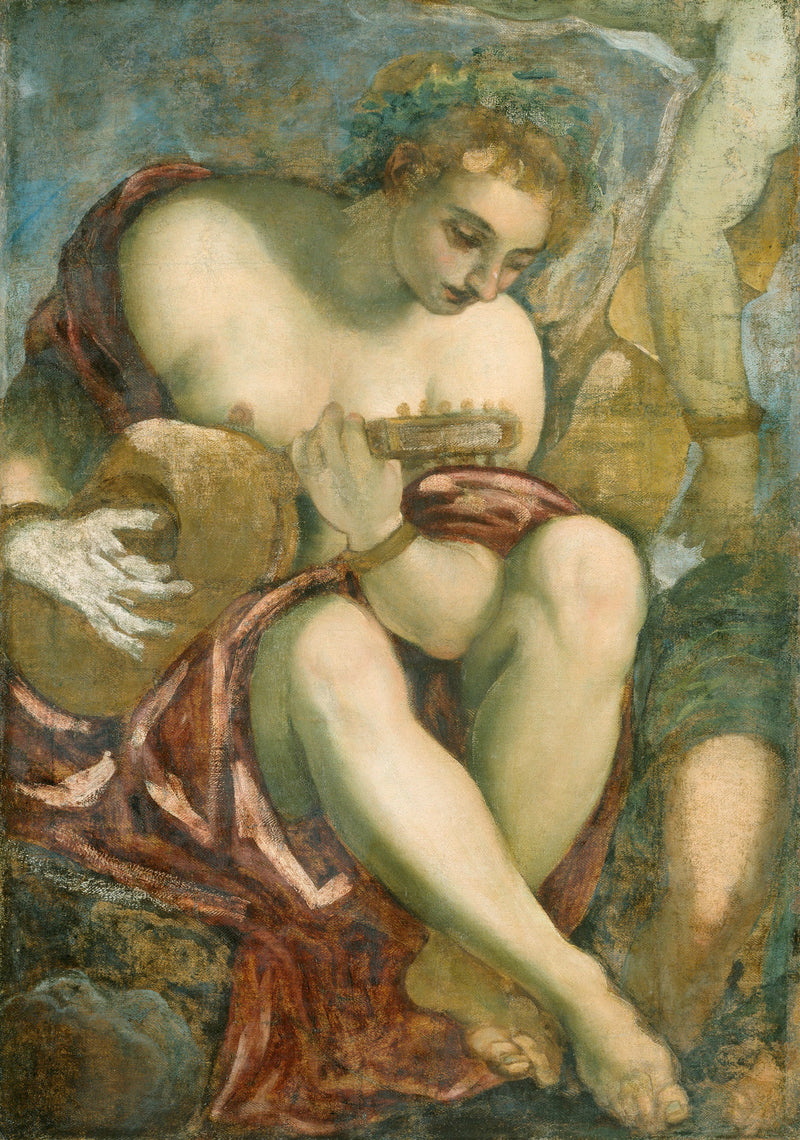 Muse soittamassa lyyraa - Jacopo Tintoretto