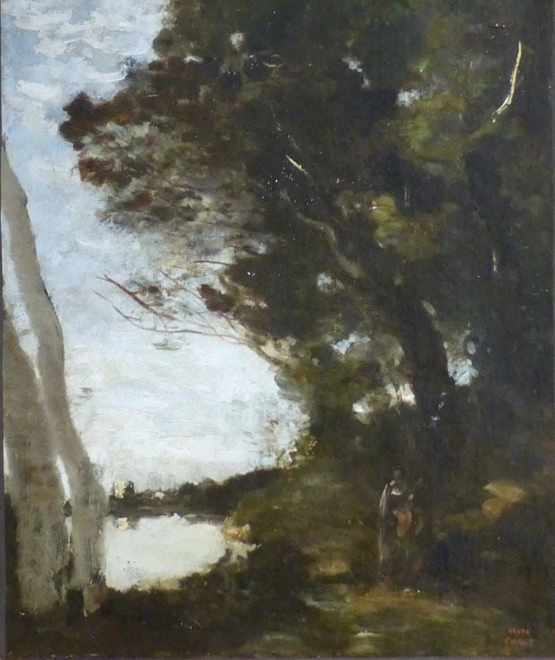 Muse metsässä - Jean-Baptiste Camille Corot