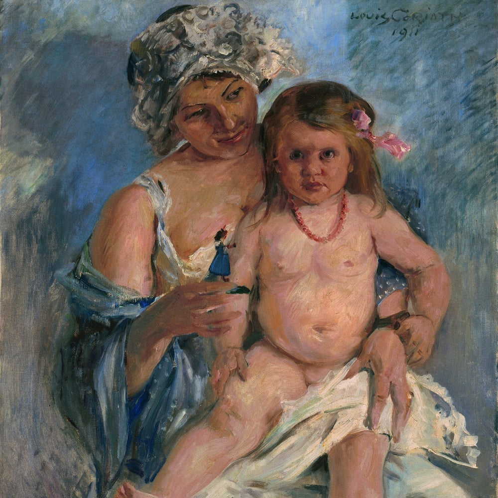 Mutter mit Kind - Lovis Corinth image 1 copie de tableau peinte à la main