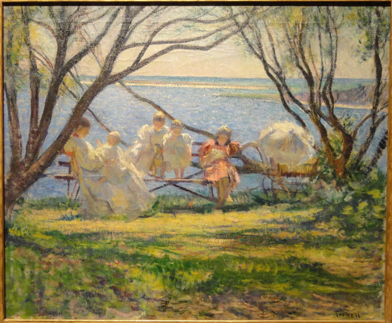 Perheeni Cotuitissa - Edmund Charles Tarbell