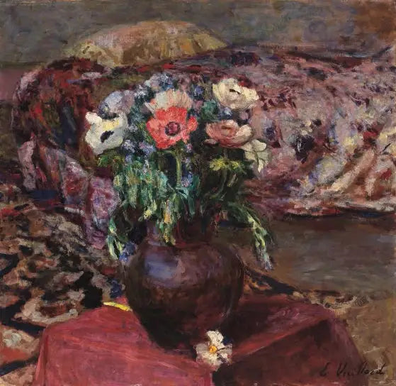 Myosotis ja anemoneja - Édouard Vuillard