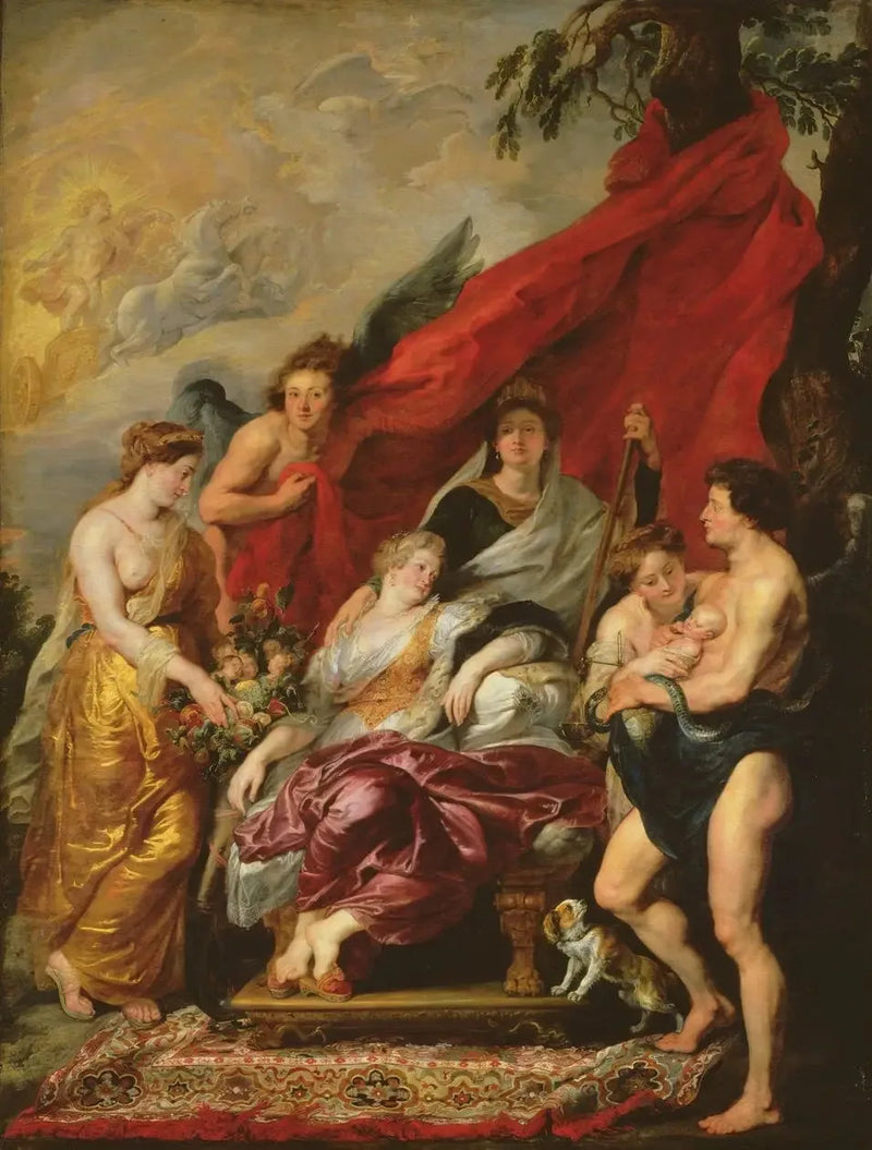 Louis XIII:n syntymä - Peter Paul Rubens