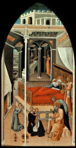 Pyhän Johannes Kastajan syntymä - Giovanni di Paolo