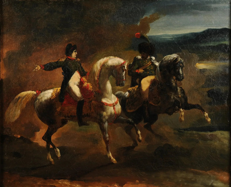 Napoleon antamassa käskyä ylipäällystölle - Théodore Géricault