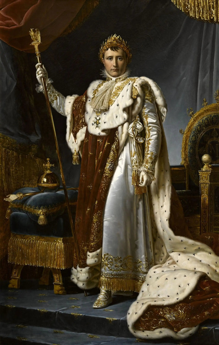 Napoleon I:n pukussa kruunajaisseremoniassa - François Gérard