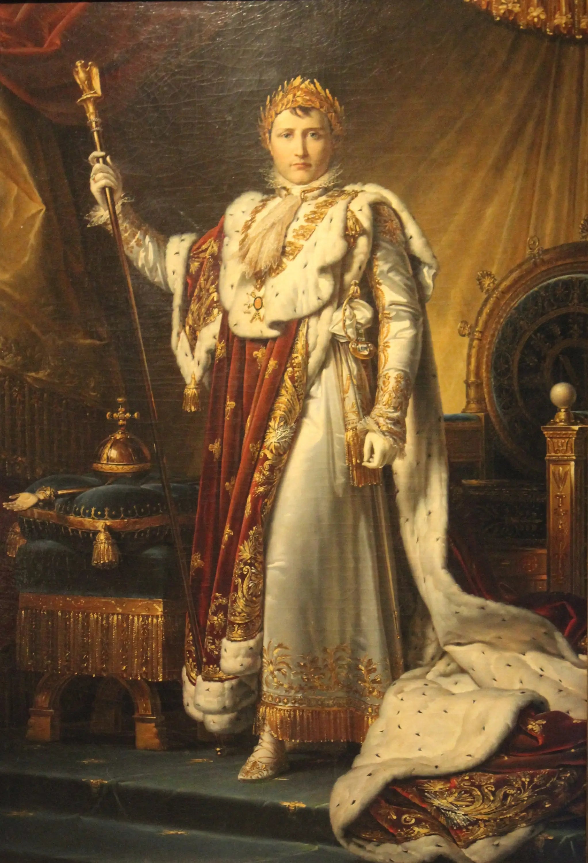 Napoléon Ier en tenue de sacre - François Gérard image 2 copie de tableau peinte à la main