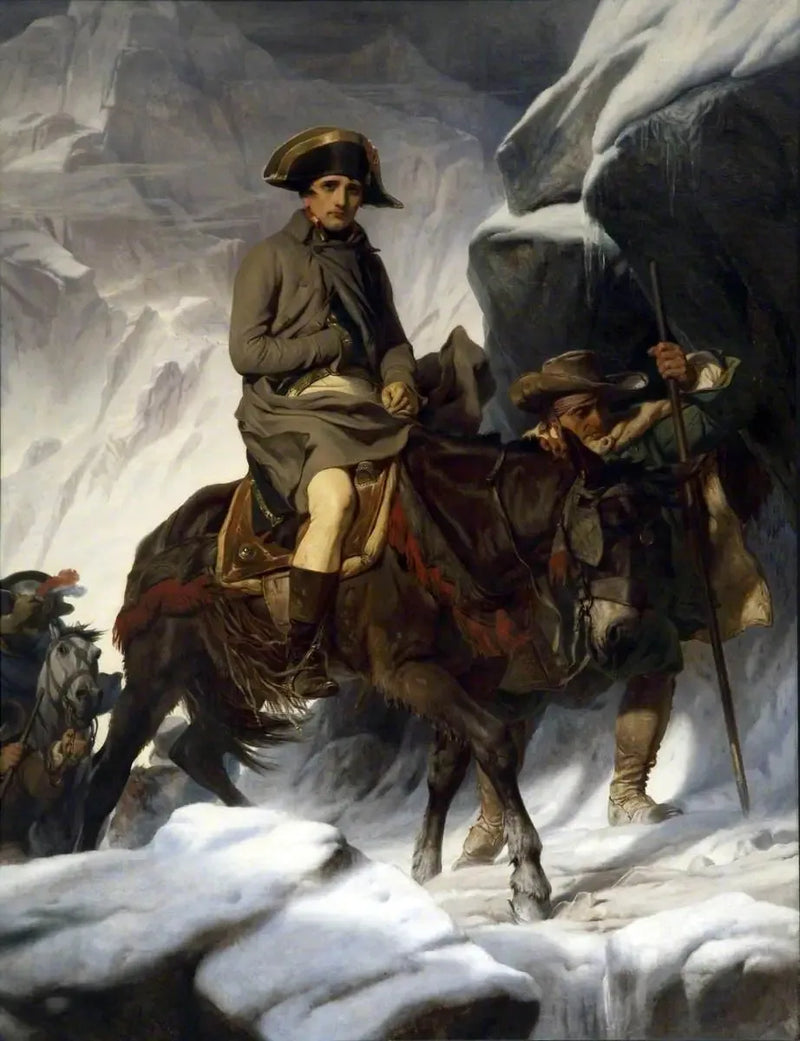 Napoleon ylittää Alpit - Paul Delaroche