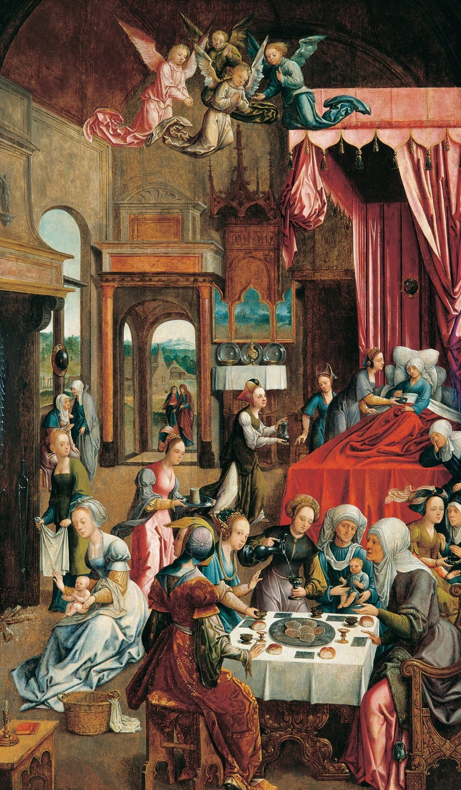 Neitsyt Marian syntymä - Jacob Cornelisz van Oostsanen