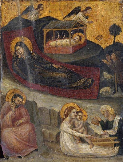 Nativité et Annonce aux bergers - Pietro da Rimini - Alpha Reproduction