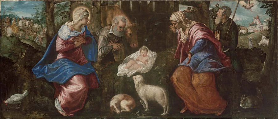Syntymä - Jacopo Tintoretto