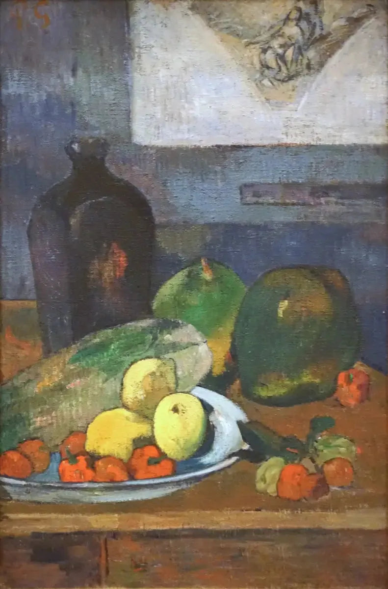 Still Life with Delacroix Sketch - Paul Gauguin