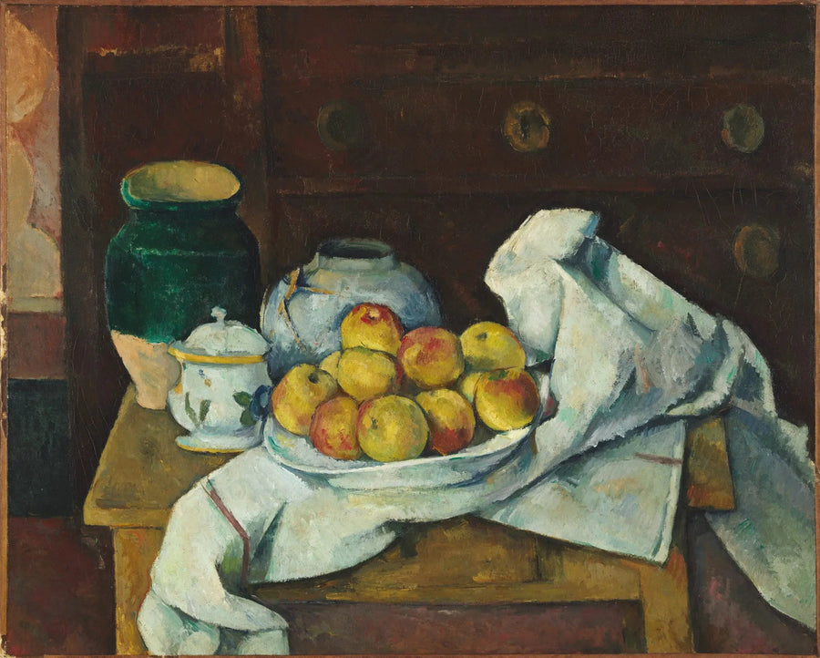 Still Life with a Chest of Drawers - Paul Cézanne