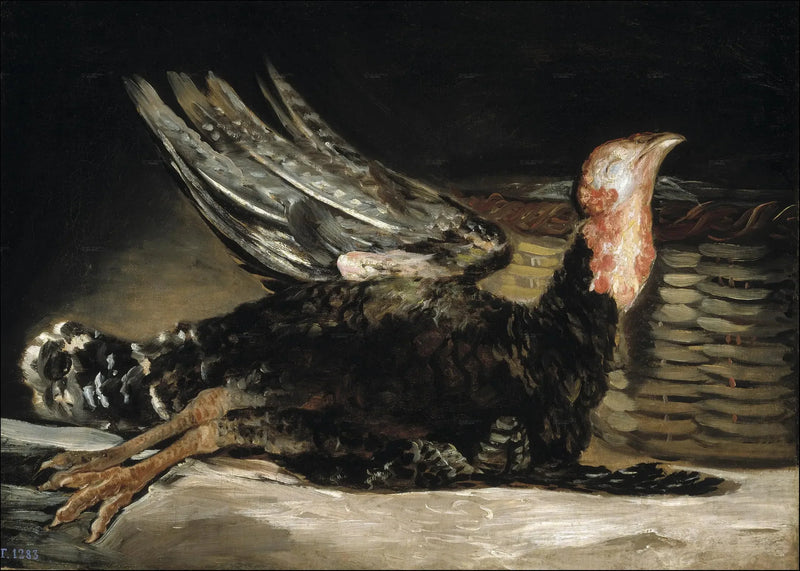Kuollut luonto kalkkunalla - Francisco de Goya