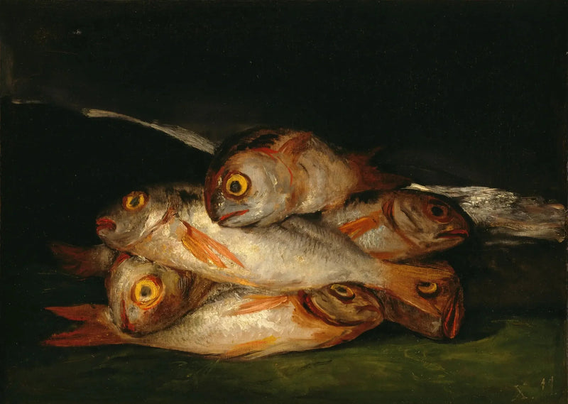 Kuollut luonto kultapampun kanssa - Francisco de Goya