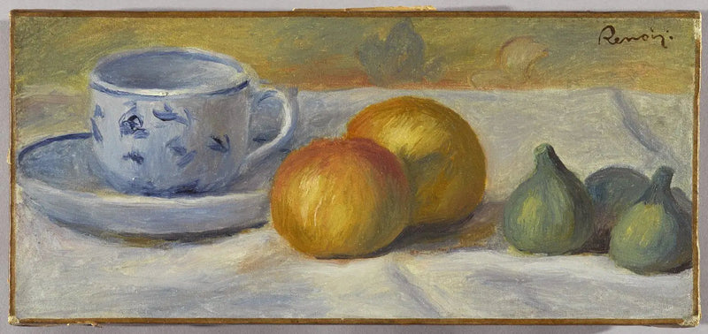 Still life with blue cup - Pierre-Auguste Renoir