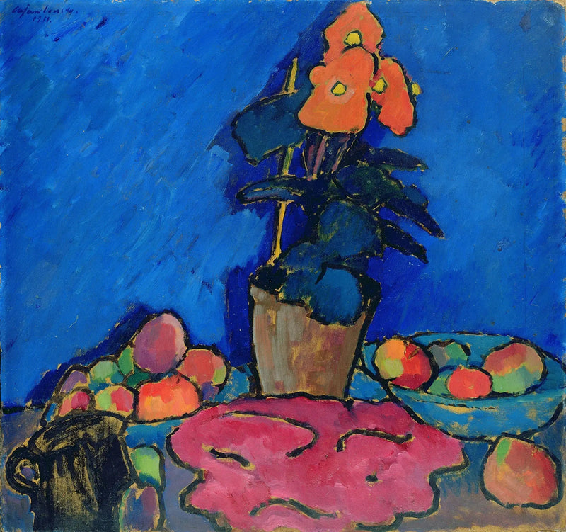 Still life with begonia - Alexej von Jawlensky