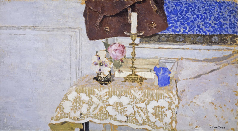 Kuva still life kynttilänjalalla - Édouard Vuillard