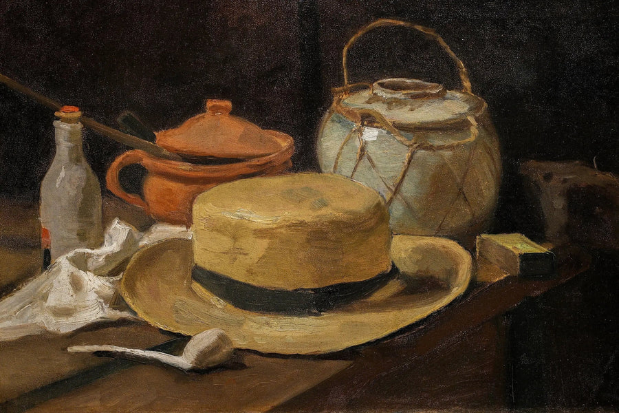 kuollut luonto olkihattu - Vincent van Gogh