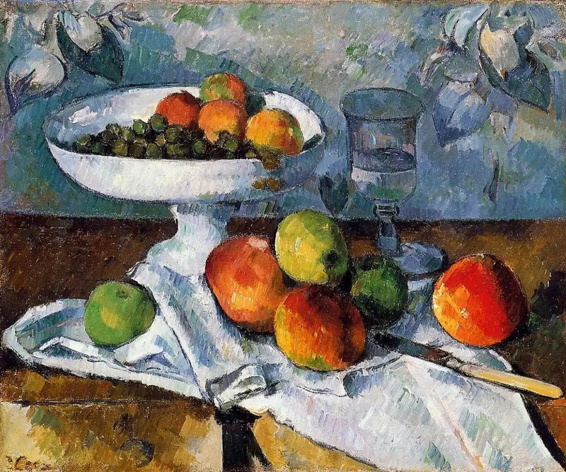 Kuolemanluonto hedelmäkulholla - Paul Cézanne