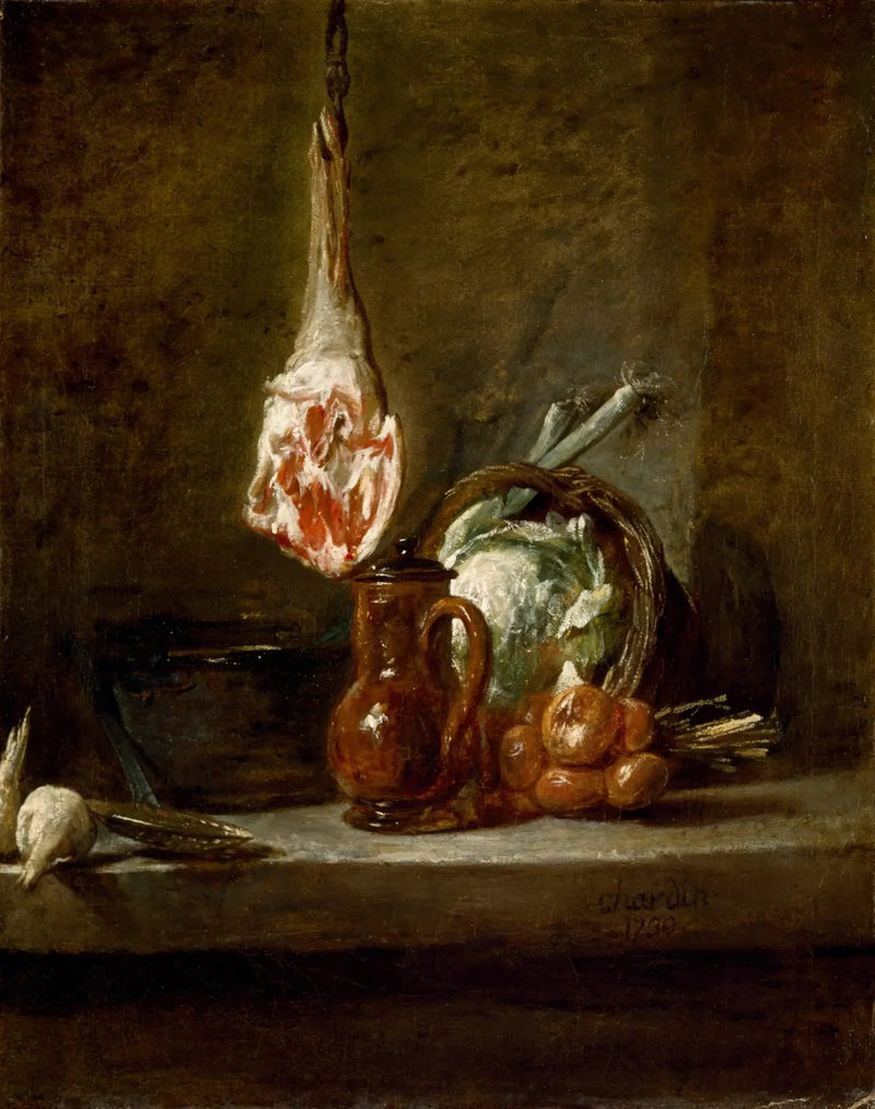 Still life with a leg of lamb - Jean Siméon Chardin