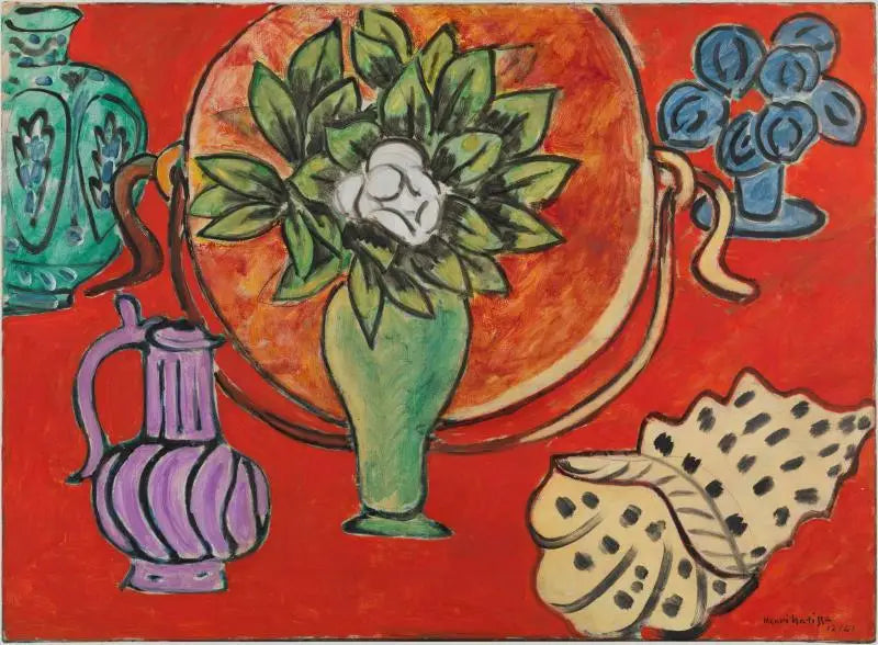 Magnolia-kukkia esittävä stillife - Henri Matisse