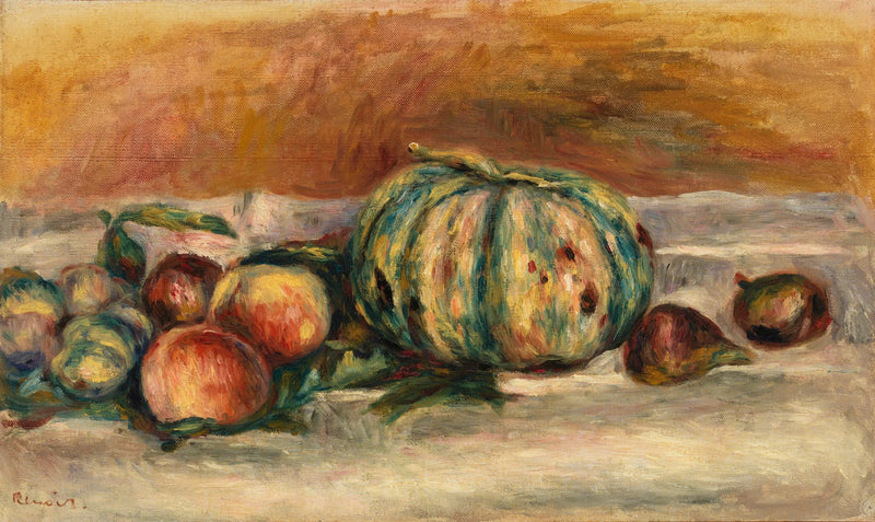 Meloni stillife - Pierre-Auguste Renoir