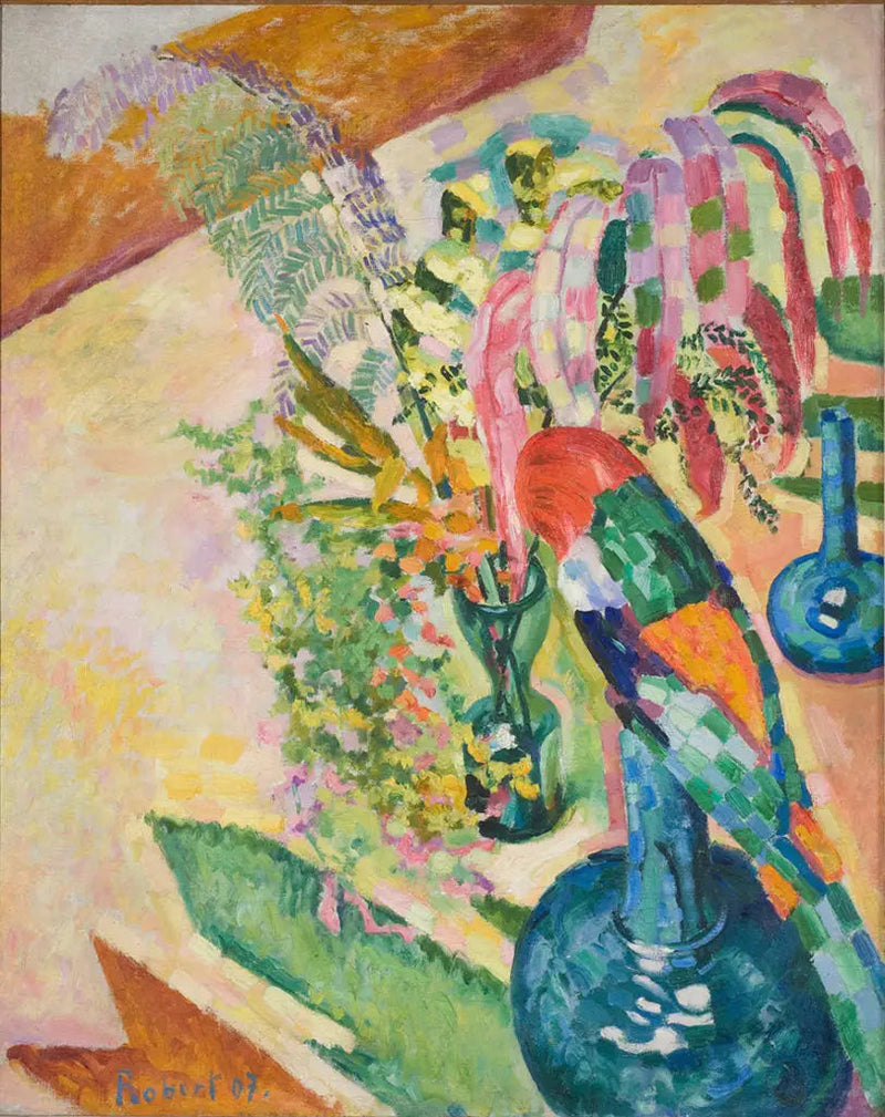 Kuollut luonto papukaijalla - Robert Delaunay