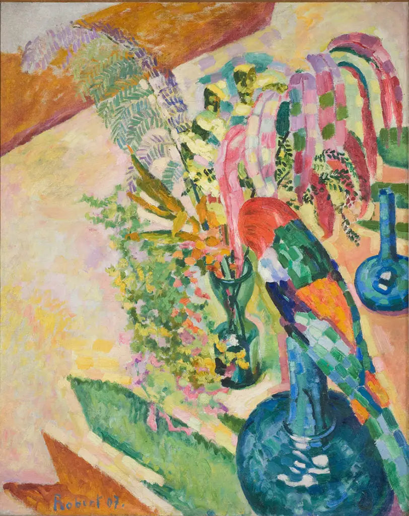 Kuollut luonto papukaijalla - Robert Delaunay