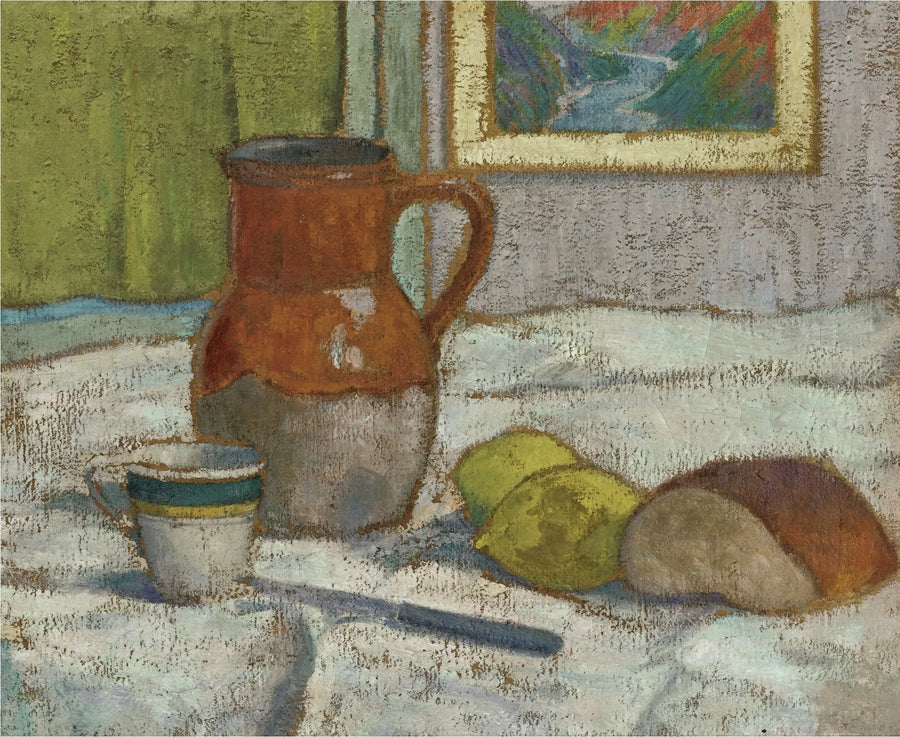 Still life with pitcher and cup - Émile Bernard