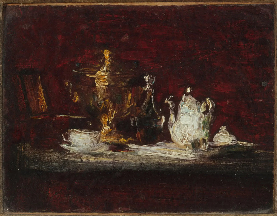 Still life with samovar - Henri Fantin-Latour